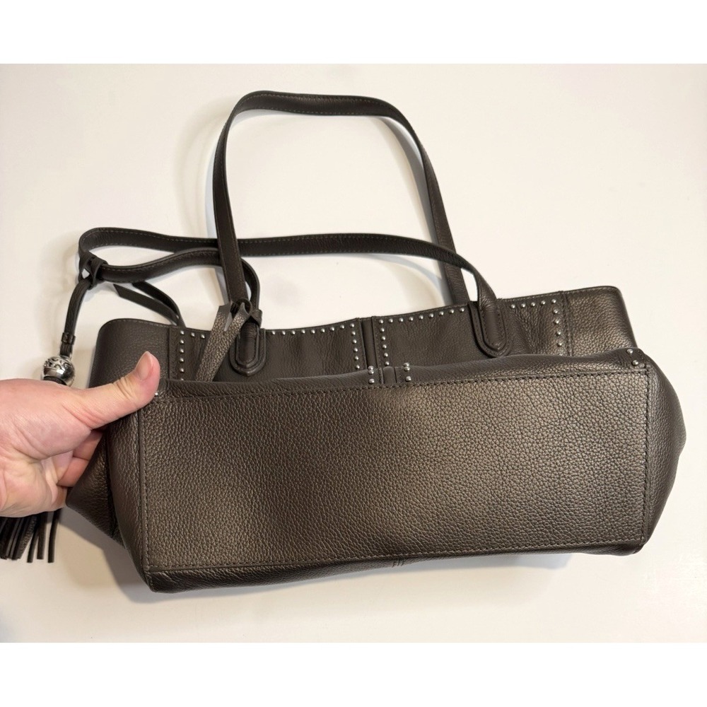 Brighton Pretty Tough Jax Tote Pebble Grain Leather Handbag Capsule Quiet Luxury - Picture 4 of 17